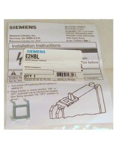 E2HBL Siemens - New Handle Blocking Device