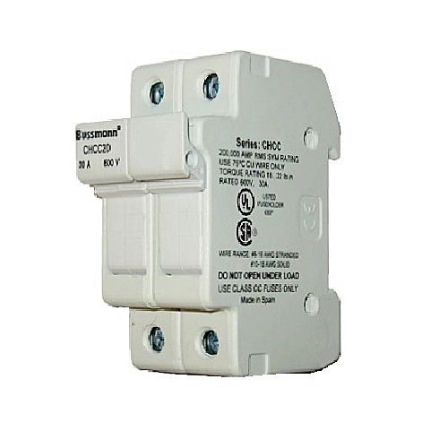 CHCC2DIU Bussmann Fuse Holder NewCHCC30A2 PoleFor Class CC